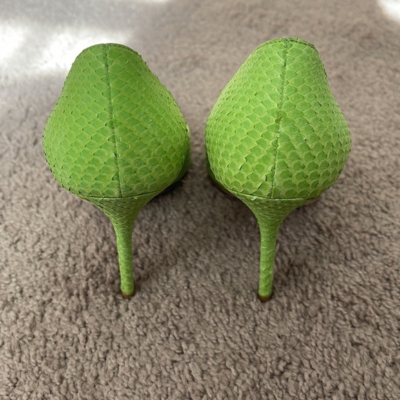 Christine Dior Snake Skin Heels - Picture 2 of 5